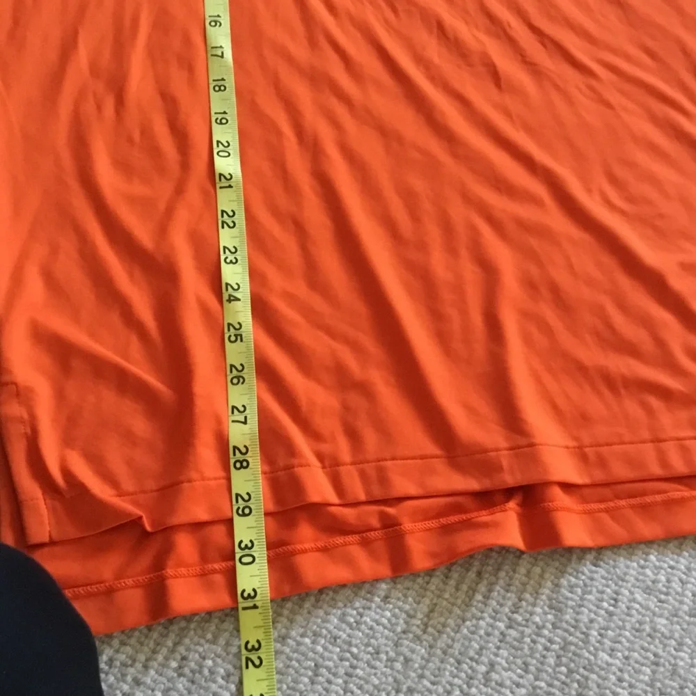 Ralph Lauren Orange Short-Sleeve Polo with Navy Pony